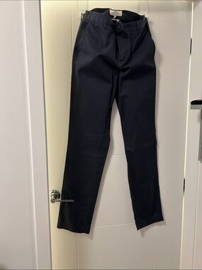Men's Navy Straight Chino Pants